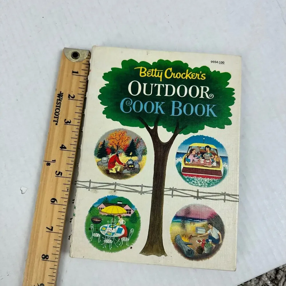 Betty Crocker's Outdoor Cook Book Golden Press 1961 Spiral Bound Cookbook